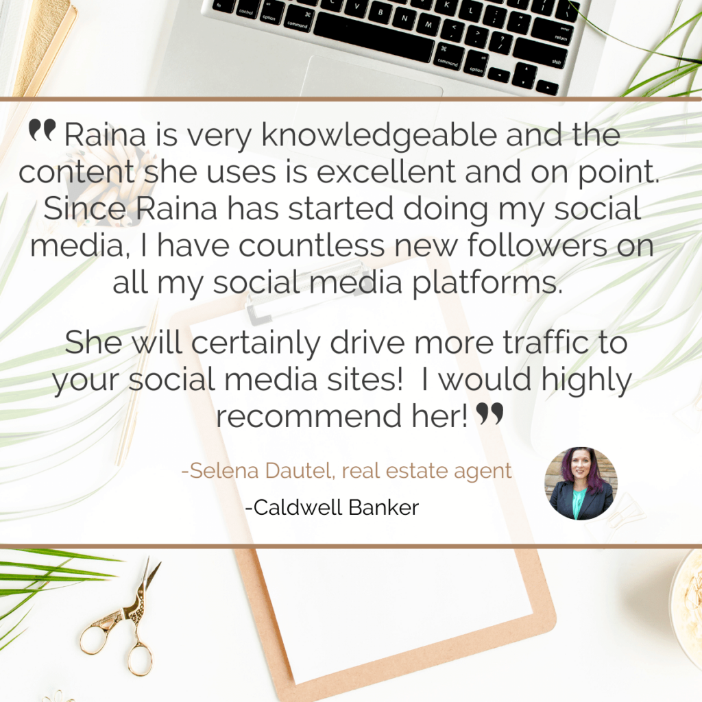 Testimonial Selena Dautel, real estate agent